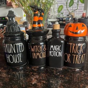 Rae Dunn Halloween canisters